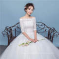 2021 newest style long sleeve lace plus size bridal dress high quality layers of soft tulle ball gown  wedding dress